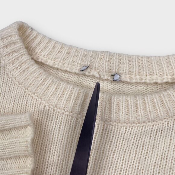 $188 Rails Sweater Womens X-Small Lani Sunset Striped Wool Alpaca Cream Colorful - Picture 11 of 14
